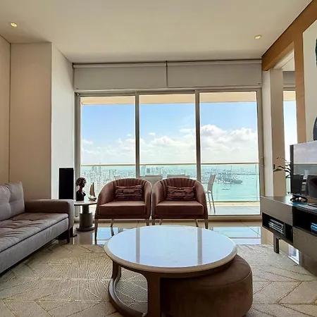 H2 Lujoso Apto 1 Hab Piso 23 Compl. Empleada * Cartagena