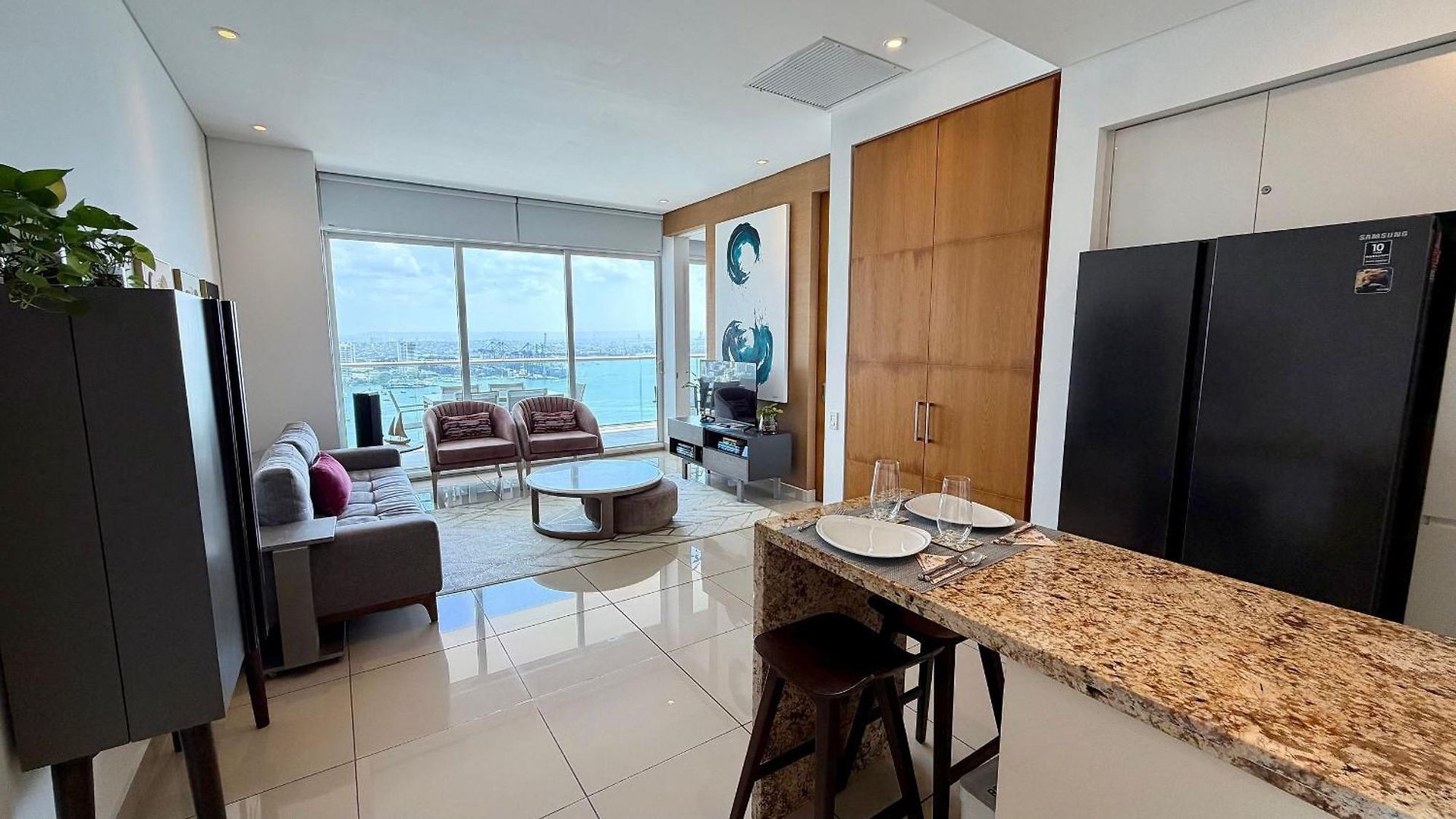 H2 Lujoso Apto 1 Hab Piso 23 Con Empleada Apartment