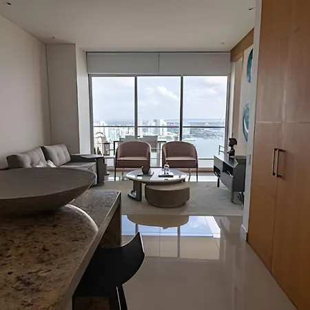 H2 Lujoso Apto 1 Hab Piso 23 Compl. Empleada * Cartagena