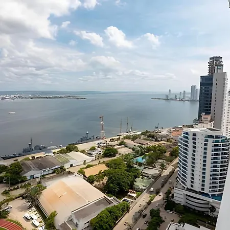 Apartamento H2 Lujoso Apto 1 Hab Piso 23 Compl. Empleada Cartagena