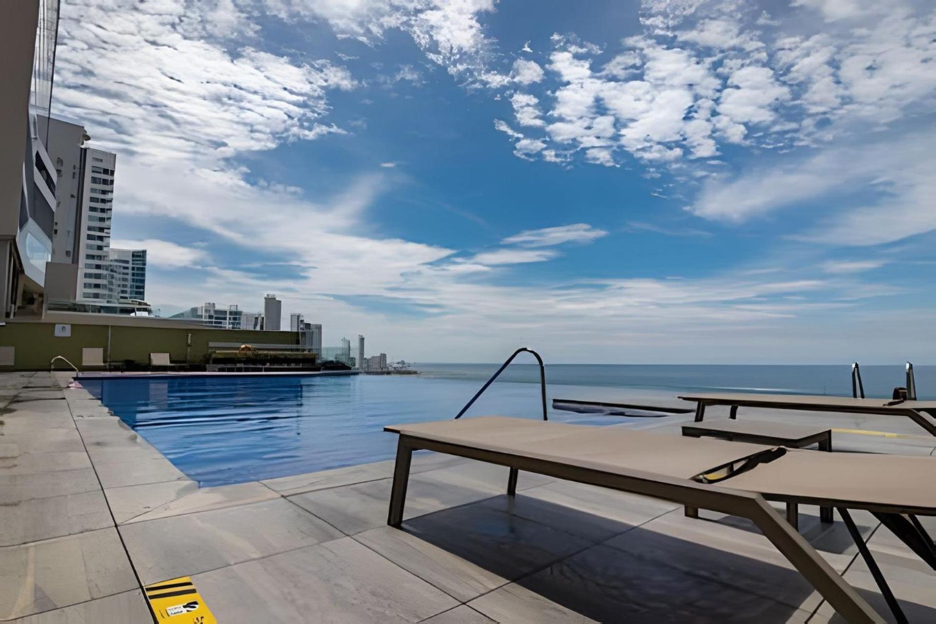 Apartamento H2 Lujoso Apto 1 Hab Piso 23 Compl. Empleada Cartagena